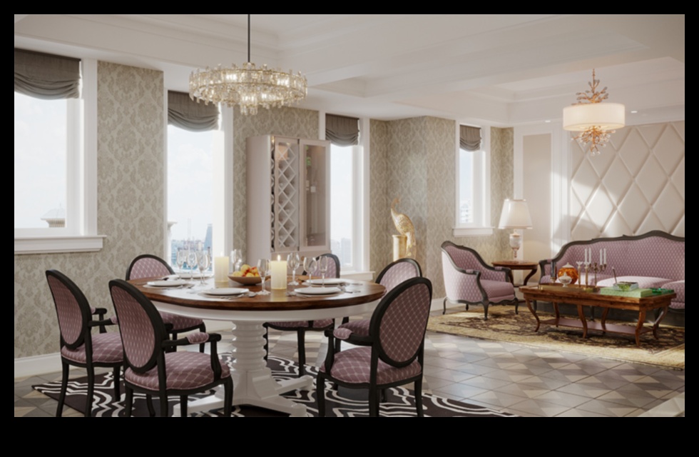 أفكار ديكور غرفة الطعام الفيكتورية