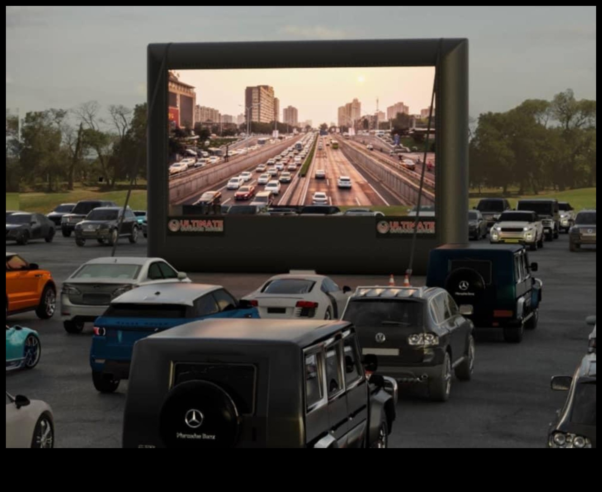 الترفيه داخل السيارة: إلكترونيات الفيديو داخل السيارة لسينما على الطريق