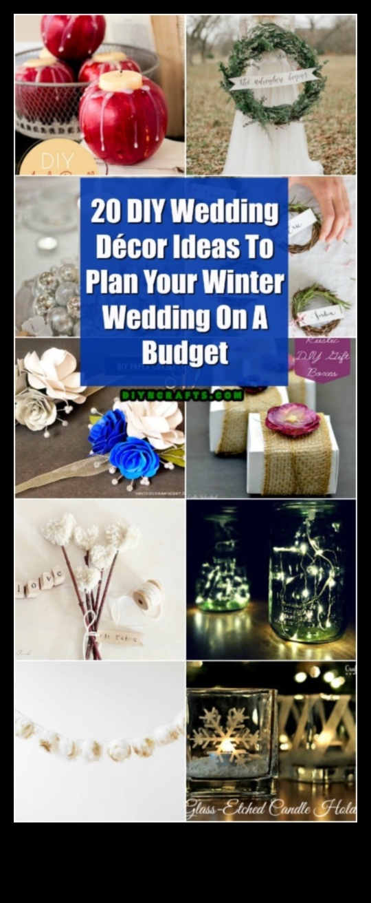 حفل زفاف في بلاد العجائب الشتوية: الحرف اليدوية لحفل سحري