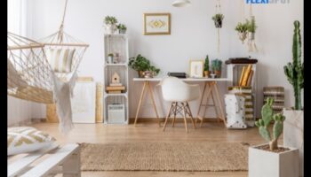 هل يمكنك اقتراح أفكار ديكور مكتب Boho لمكتب منزلي بلمسة عالمية؟