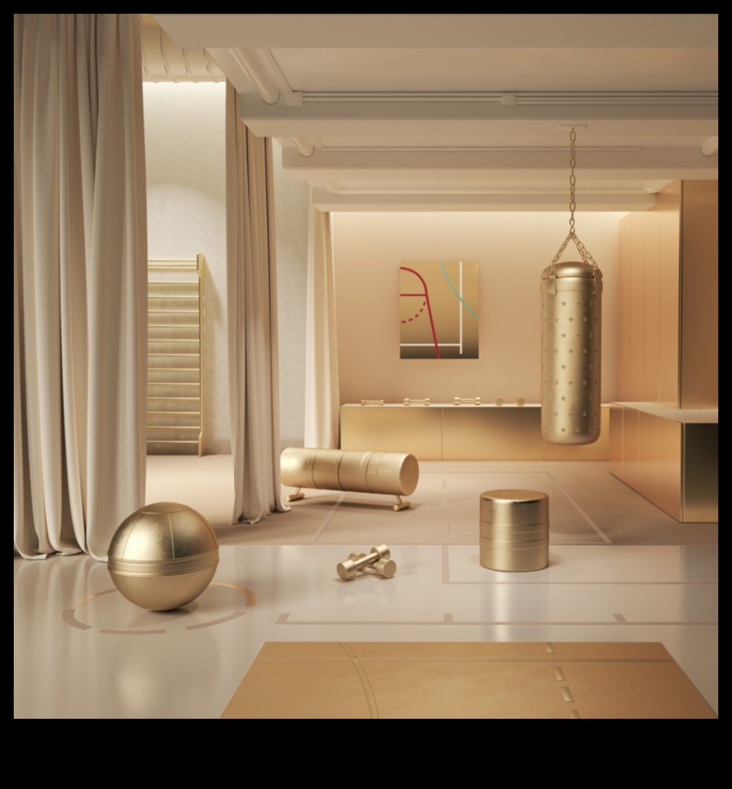 جماليات الصالة الرياضية: معدات تمرين أنيقة لصالة ألعاب رياضية منزلية أنيقة