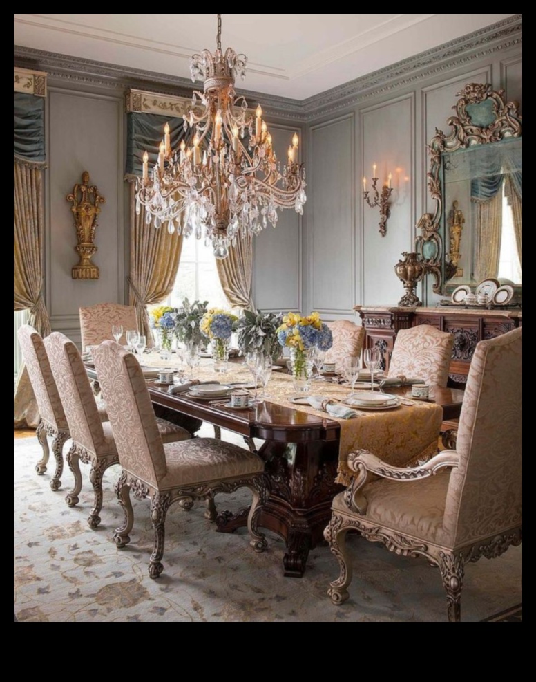 أفكار ديكور غرفة الطعام الفيكتورية